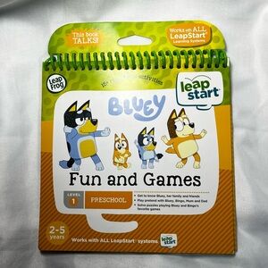 Bluey Fun & Games Activity Book LeapFrog LeapPad Level 1 Preschool NEW Stickers